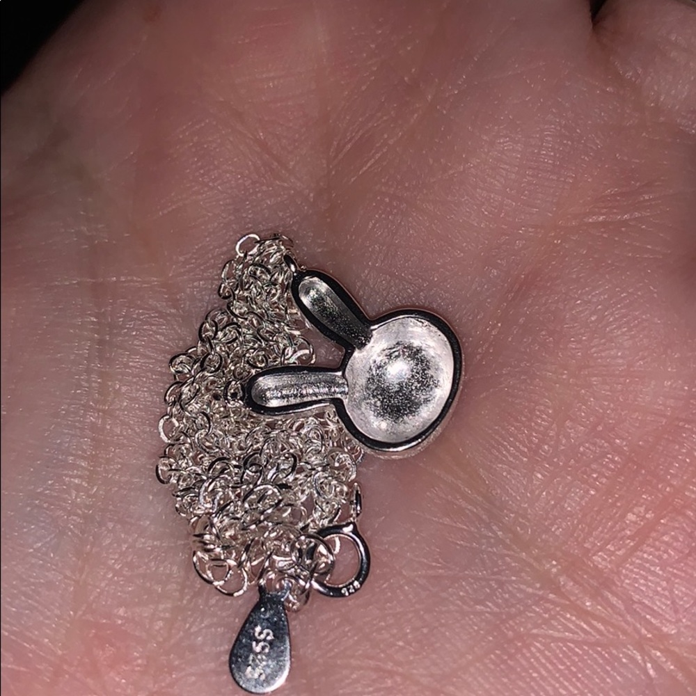 Rabbit Long chain Necklace Sterling Silver 3/45$ - Picture 6 of 7